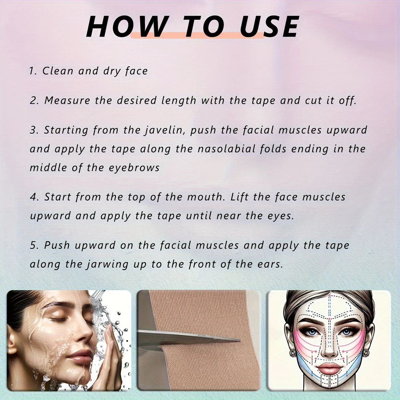 Kinesiology Face Tape